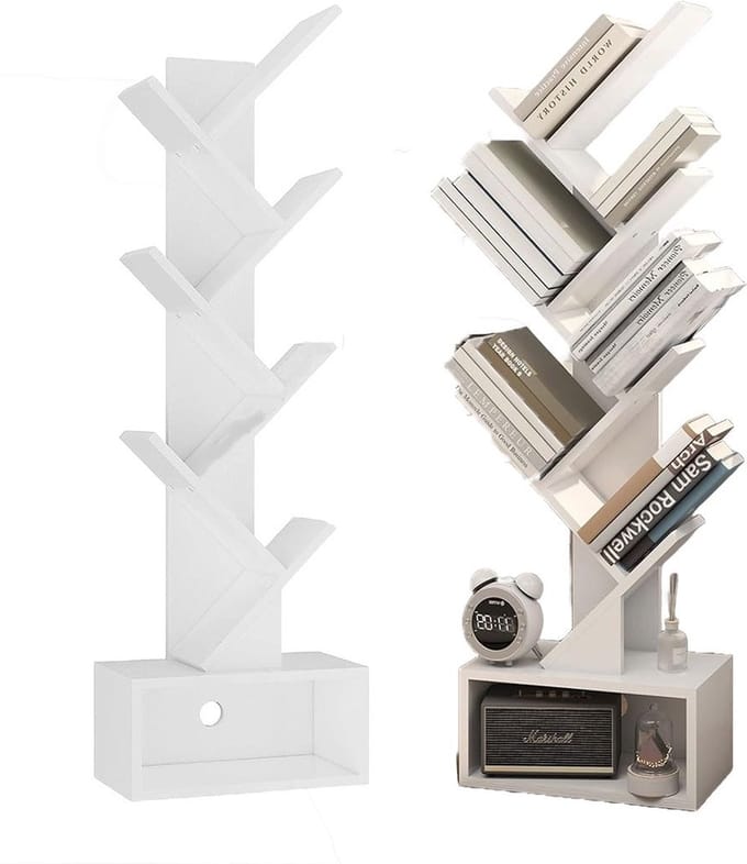 Boekenrek - Boekenplank - Opbergrek - Wit