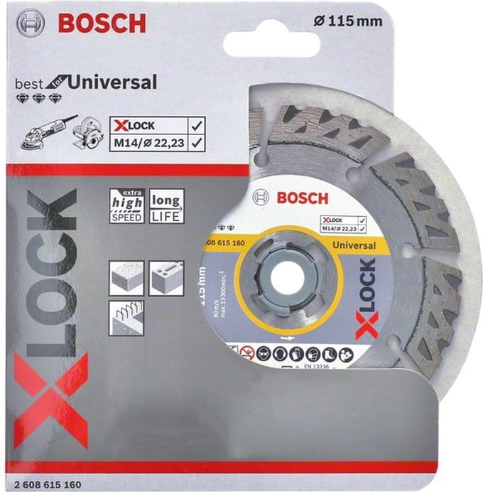 Bosch 2608615160 X-Lock Diamantschijf Best for Universal - 115mm