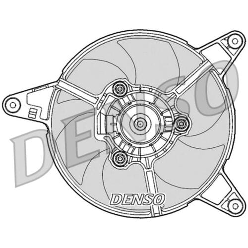 Koelventilatorwiel, motorkoeling DENSO DER09090