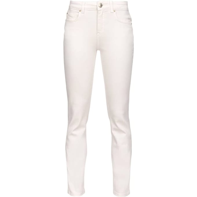 PINKO Sissy 6 Slim Pj869 Bull Comfor Parchment Taglia: 26 | Jeans Slim Fit Outlet | Donna | Bianco