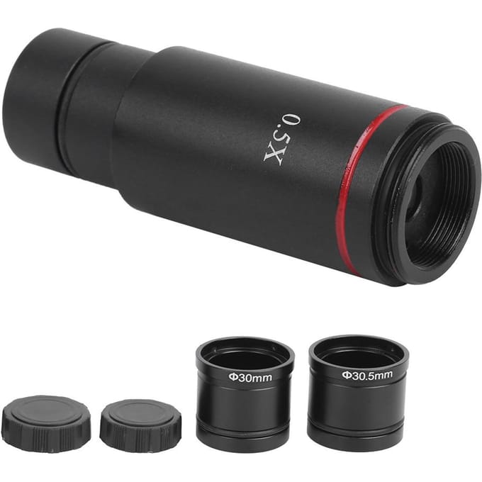 Microscoop Camera Adapter 0.5X Keer C-Mount voor AmScope CCD Interface Verkleinlens