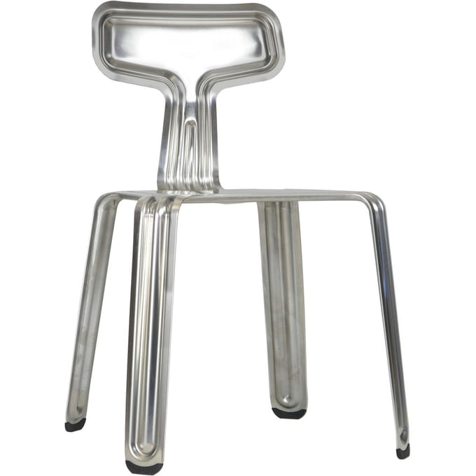 Moormann - Pressed Chair - aluminium - zilver