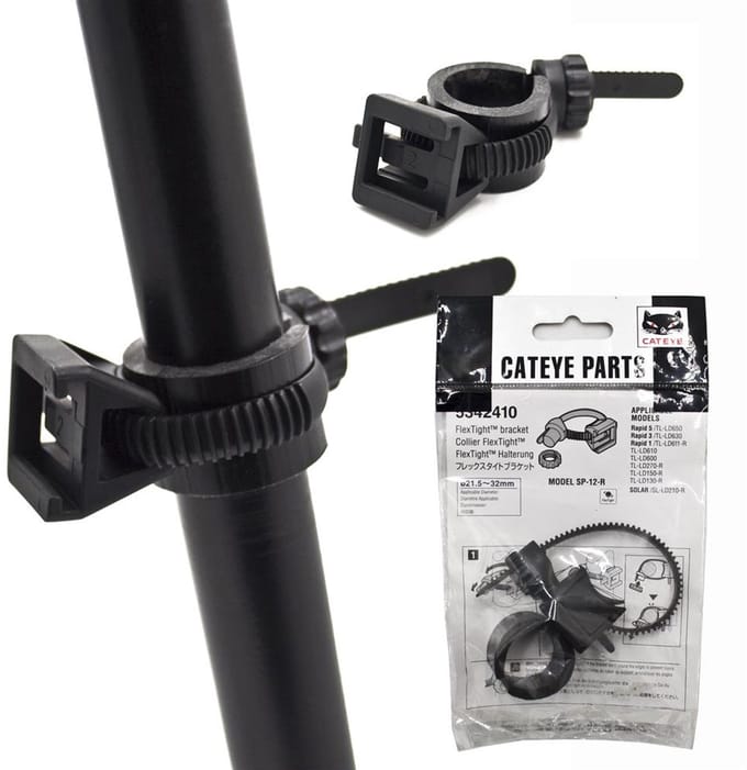 Cateye Flex Tight SP-12-R Fietslamphouder 21,5-32 mm