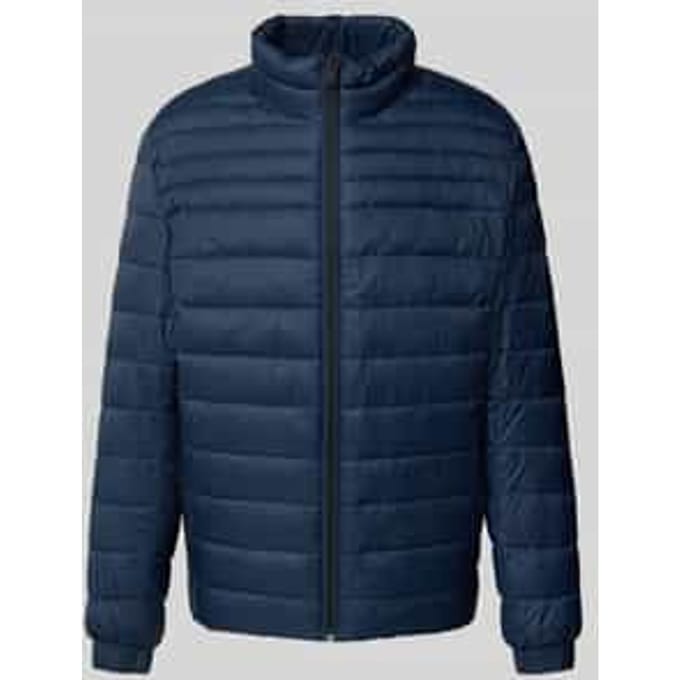 Slim fit gewatteerd jack met opstaande kraag, model 'ODEN2'