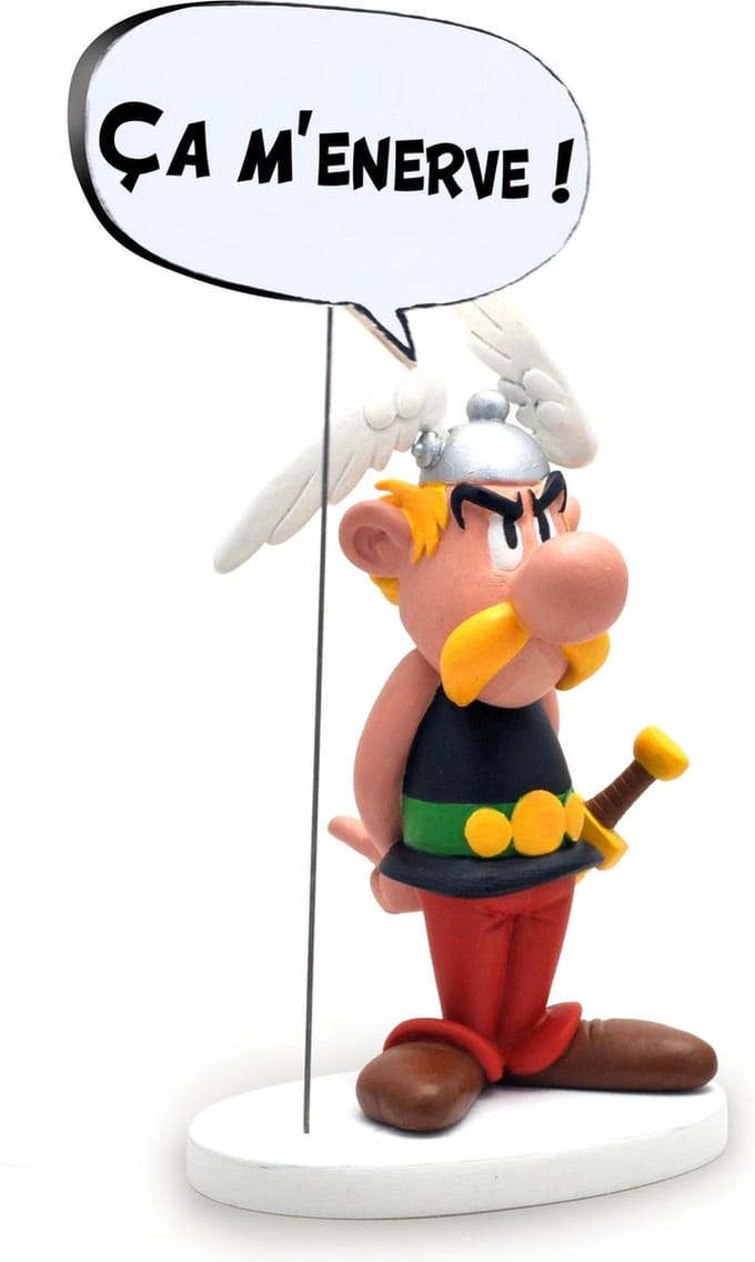 Plastoy - Astérix - Astérix "Het werkt op mijn zenuwen!" Figuur