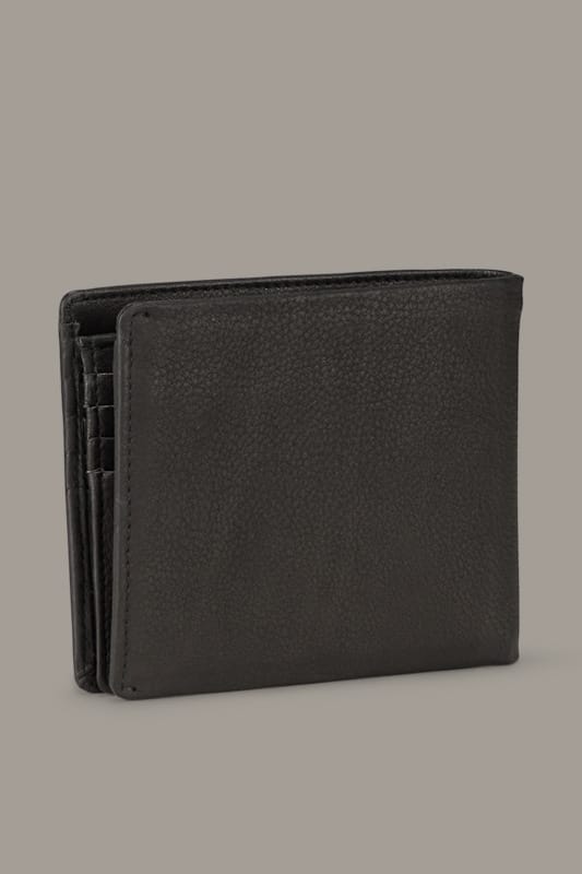 strellson Leren Portemonnee Carter Ferris BillFold H8 Wallet Black Zwart