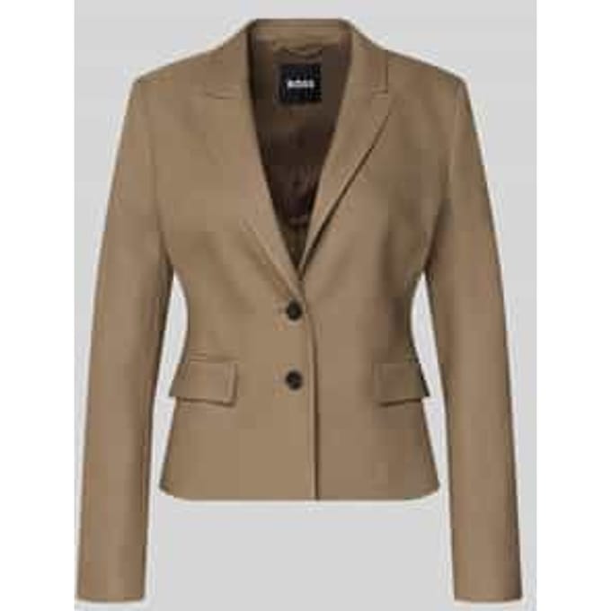 Slim fit korte blazer van mix van viscose en lyocell model 'Jia18'