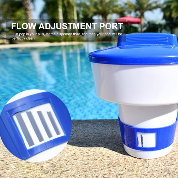 Distributeur de produits chimiques pour piscine de 5 pouces, distributeur de comprimés de chlore flottants, distributeur de produits chimiques pour Spa S blue