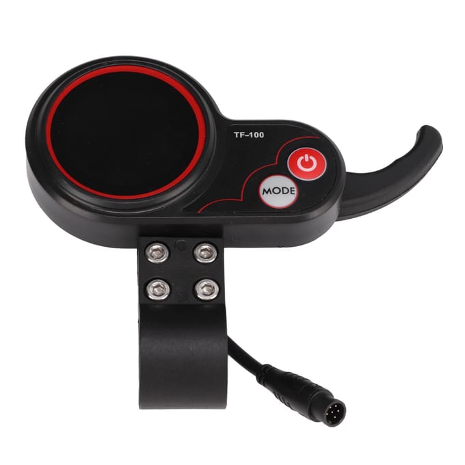 48V TF-100 Display 6-pins communicatie-instrument voor M4 elektrische scootercontroller black