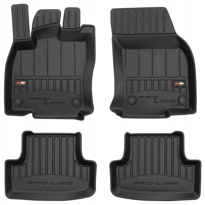 Frogum No.77 - Automatmatten passend voor Audi Q2 2016-2020 - 3D Korfmodel - TPE Rubber - Zwart