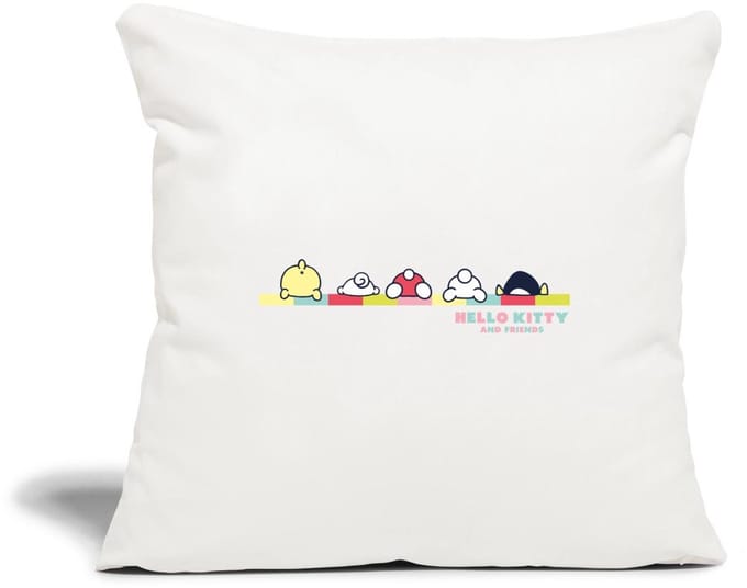 Hello Kitty En Vrienden Achterste Sierkussenhoes, 45 x 45 cm
