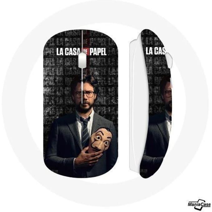 Souris Sans Fil Masque El Profesor La Casa De Papel