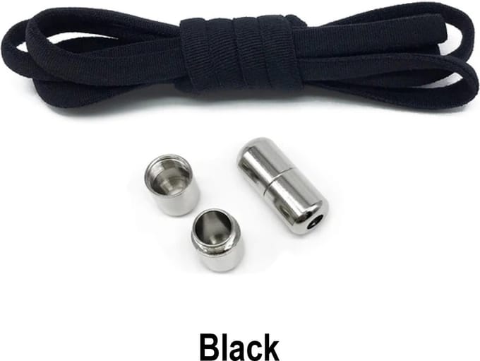 Elastische Veters - Veters - Schoenveters - Zwart + Sluiting