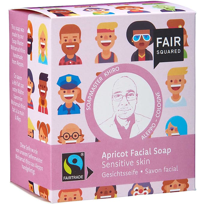 Fair Squared Gezichtszeep Sensitive 160 gram - Abrikoos