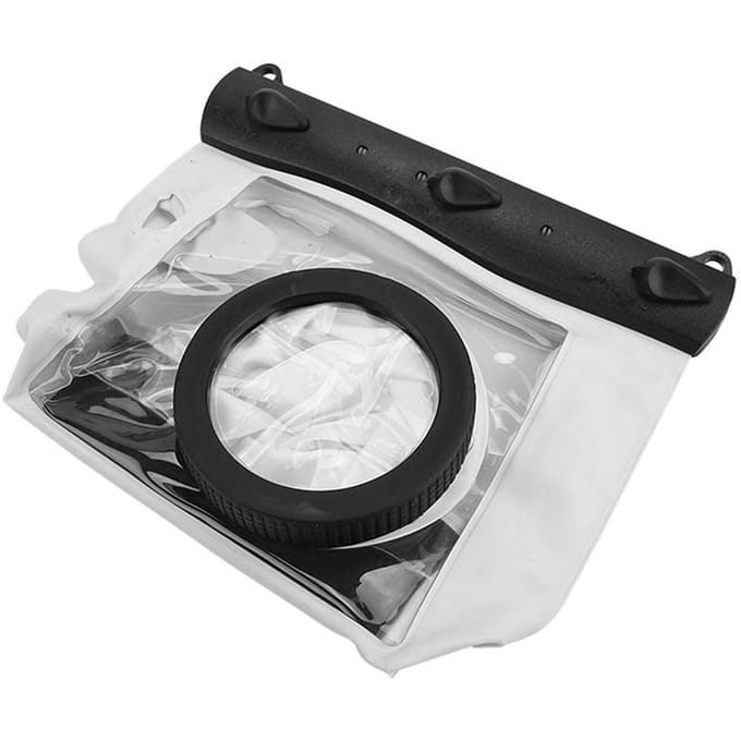 Tteoobl Waterdichte Duik Case Tas 20M voor Nikon DSLR Camera's White wit