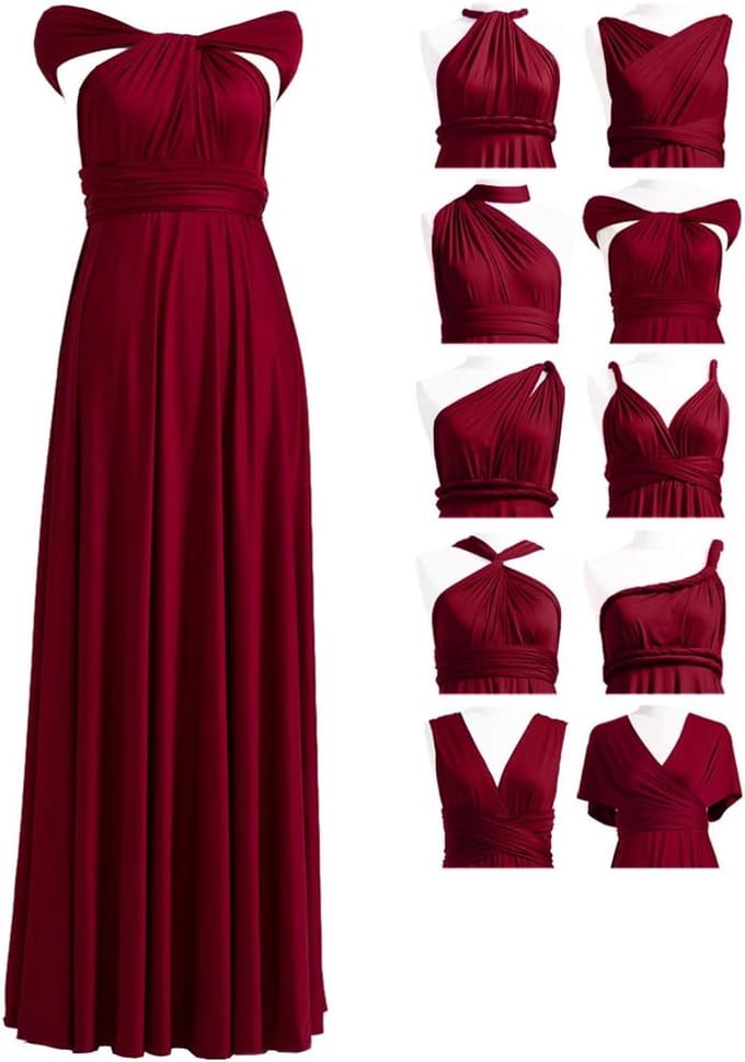 Multiway Infinity Bridesmaid Dresses for Weddings and Proms - Elegant Long Maxi Styles in Plus Sizes