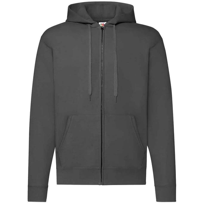 Fruit of the Loom Heren Hooded Sweatshirt (Licht Grafiet)