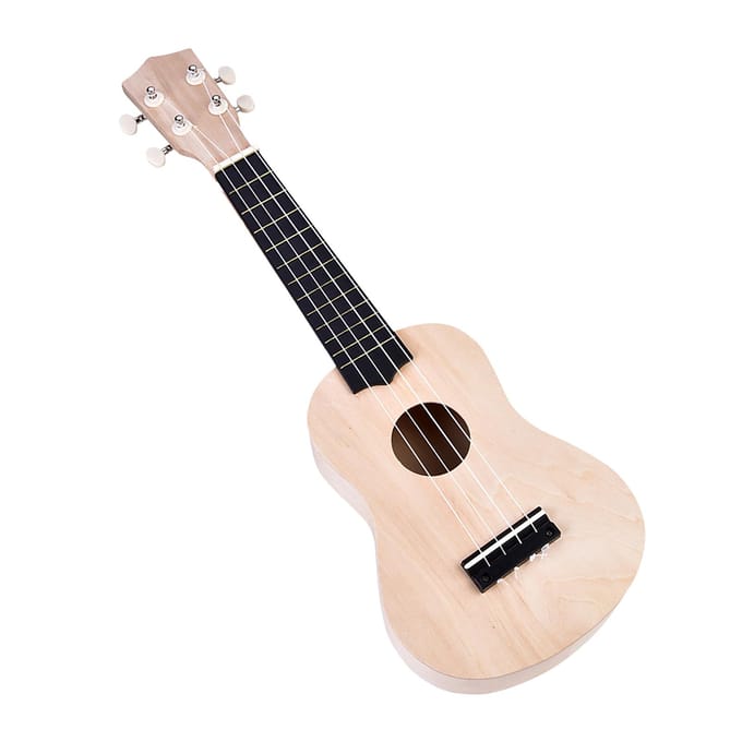 21 inch Lindehout 4-snarige Ukelele DIY Kit Instrumentaccessoire beige