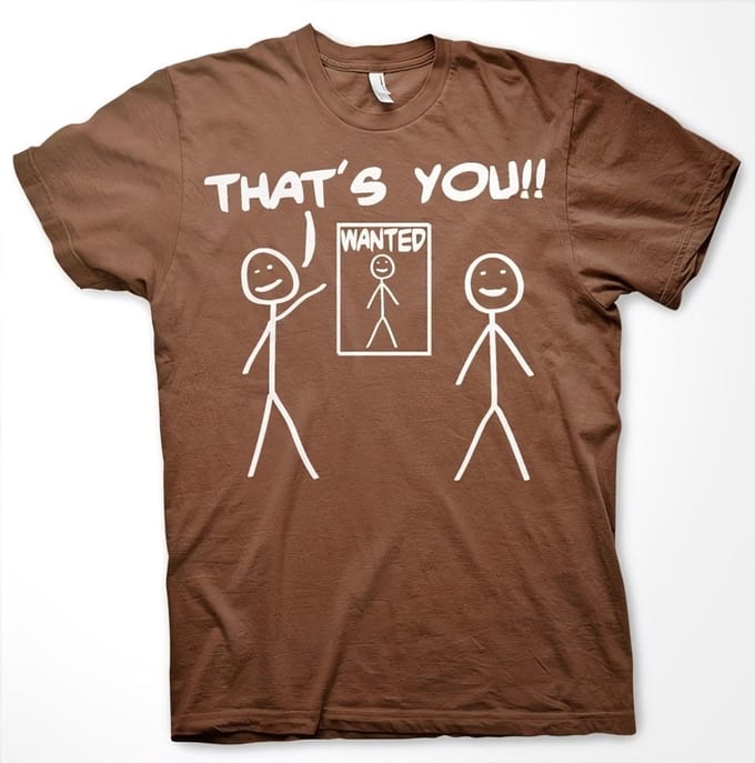 Hybris That's You Wanted T-shirt bruin