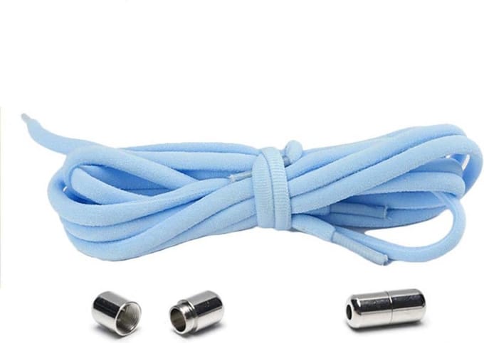 Finnacle - Schoenveters - Elastische Veters - Sportief - Met handige sluiting - Lichtblauw
