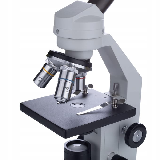 Rosfix Biologisch Microscoop Uran Pro MBUP - Monoculair Hoofd 45° - Achromatisch 4x/40x, 360°
