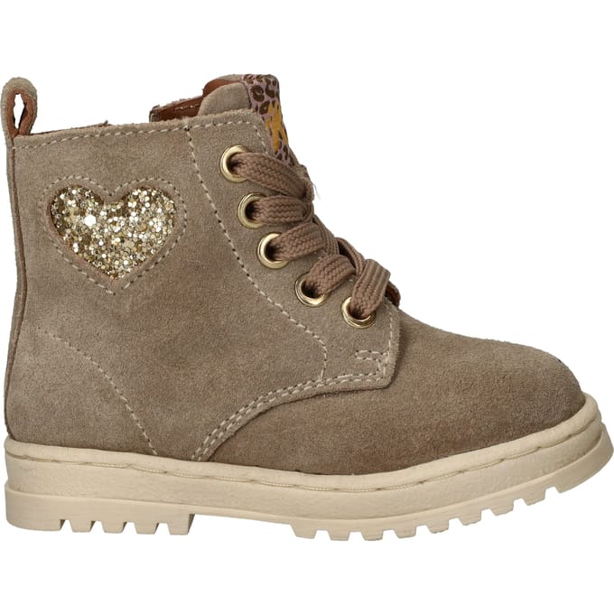 IK-KE Veterboots - Meisjes - Beige - Maat:21