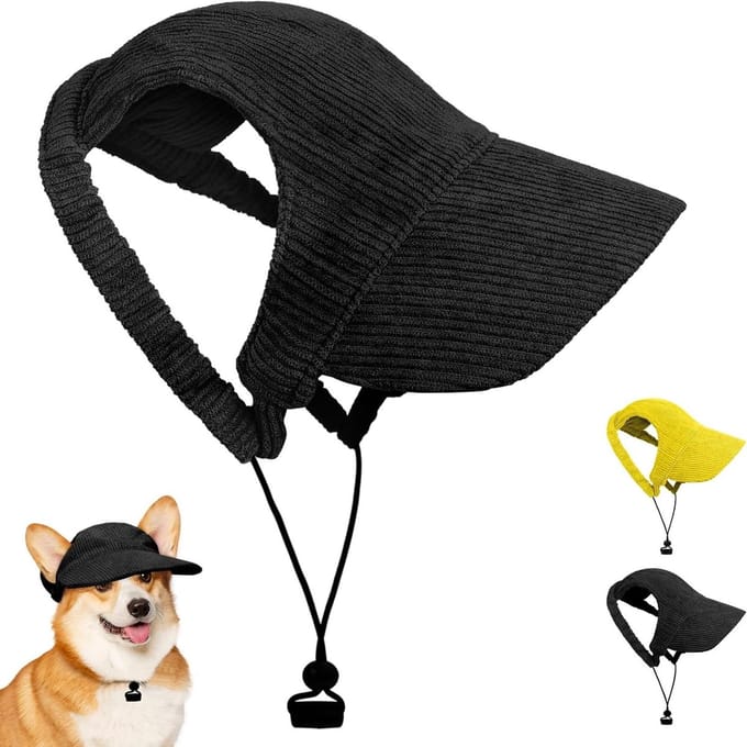 Verstelbare Zonnehoed voor Honden met Oorgaten