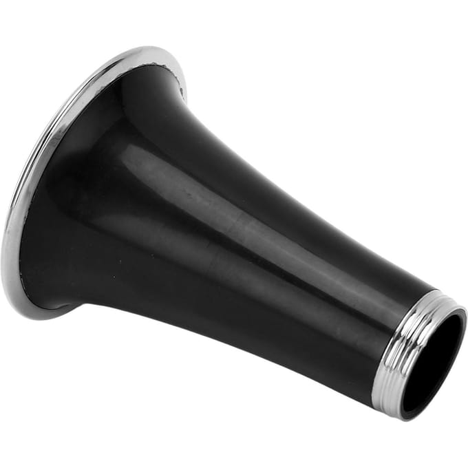 Klarinet Beker Vervanging ABS Plastic Vernikkeld Metalen Ring Klarinet Luidspreker Hoorntube Blaasinstrument Accessoire CC28 Black black