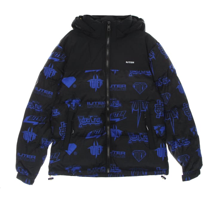 Horns Allover Puff Jacket Donsjack voor heren, zwart