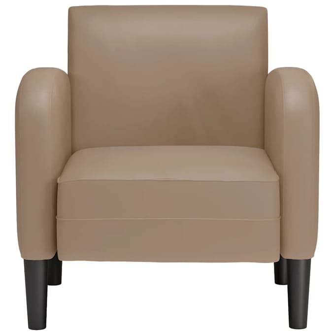 vidaXL - Fauteuil - met - armleuningen - Cappuccino - 54 - cm - kunstleer
