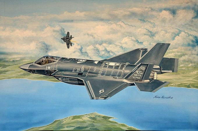 Trumpeter Modelbouwpakket Militaire voertuigen - 03231 F-35A Lightning II Plane Plastic - 1:32 - Modelbouw