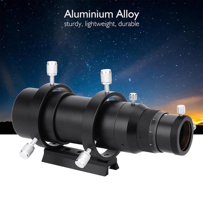 Guide de mise au point à double hélice de 50 mm pour télescope astronomique gray