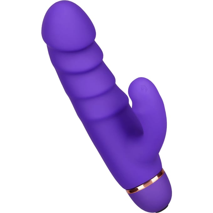 Geribbelde Rabbit van siliconen, 17 cm