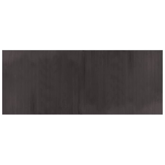 vidaXL - Vloerkleed - rechthoekig - 80x200 - cm - bamboe - donkerbruin