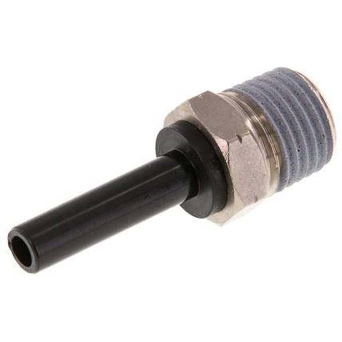 6mm x 1/4'' NPT insteekfitting Messing/PA 66 Buitendraad NBR [2 Stuks]