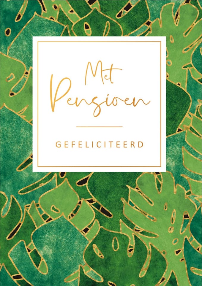Kaart - Gold Rush - Met pensioen, gefeliciteerd - GLD004