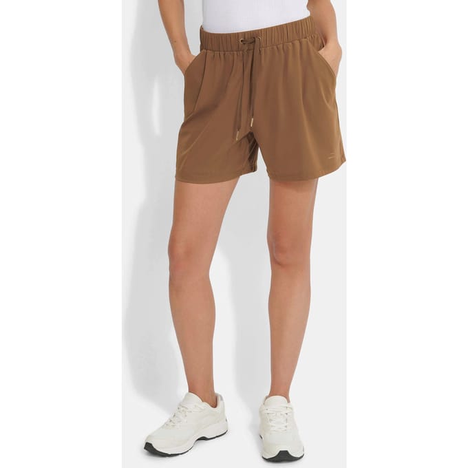Functionele short met zakken - taupe - Gr. S van Goldner Fashion