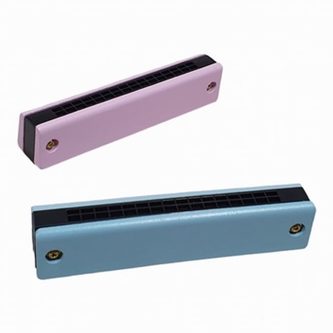 Roze mondharmonica voor kinderen