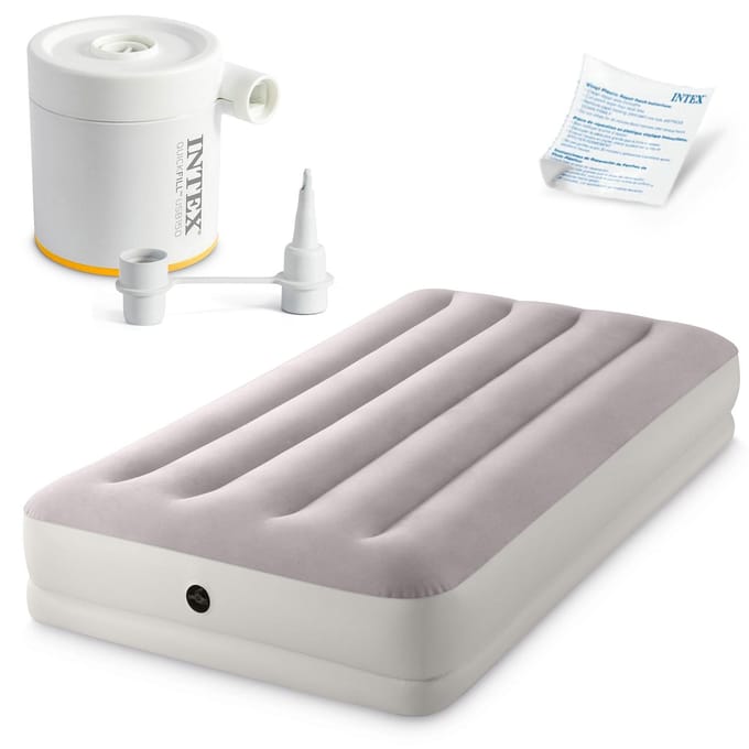 Intex Prestige Mid-Rise Twin Luchtbed incl. USB150 luchtpomp - 191 x 99 x 30 cm