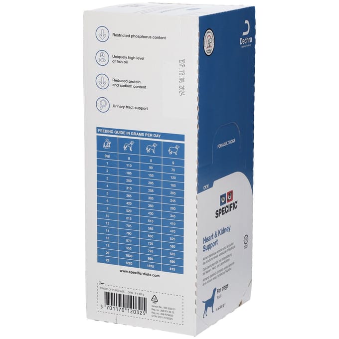 Specific Heart & Kidney Support CKW Hond 6x300 Zakje