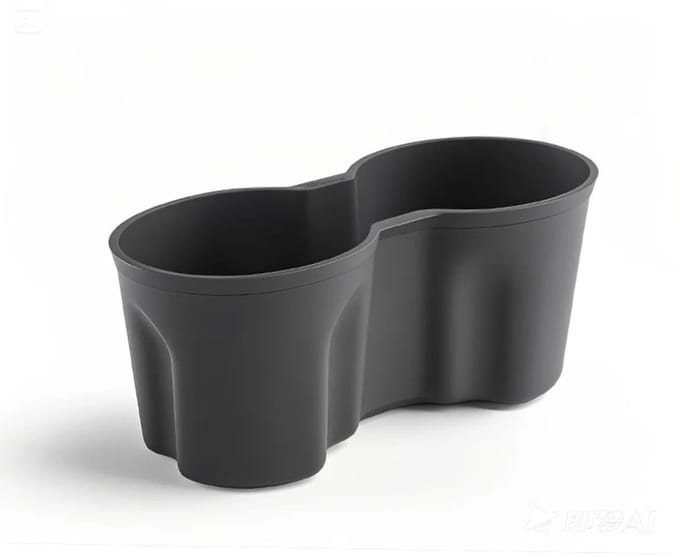 Premium Bekerhouder voor Tesla Model Y Juniper 2025+ – Siliconen Cupholder Insert - Interieur Accessoires