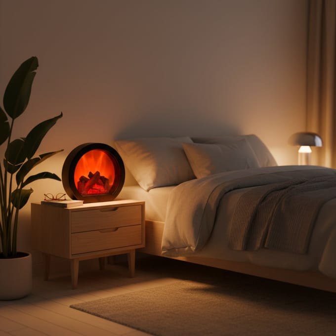 LED Haard Lantaarn – LED Vlameffect – Medahomestore