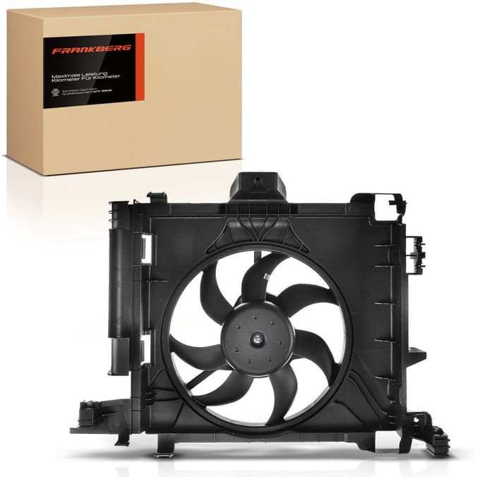 Frankberg 1x Motorradiator enkele ventilator
