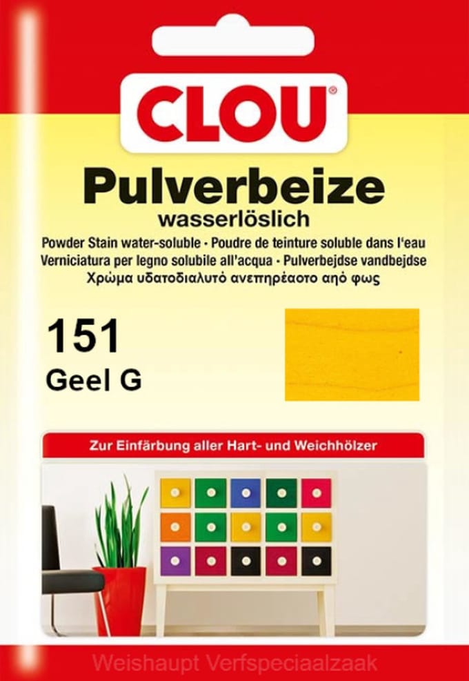 Clou Waterbeits Zakje - 5 gram - Geel
