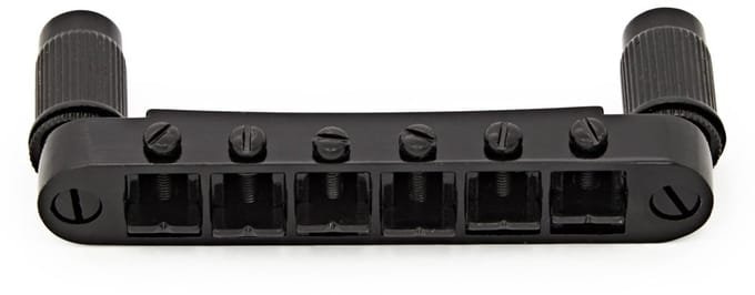 Guitarworks Tune-O-Matic Brug, Zwart