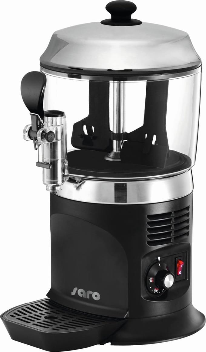 Chocomelk Dispenser voor Warme Chocomel - 5 liter - Zwart