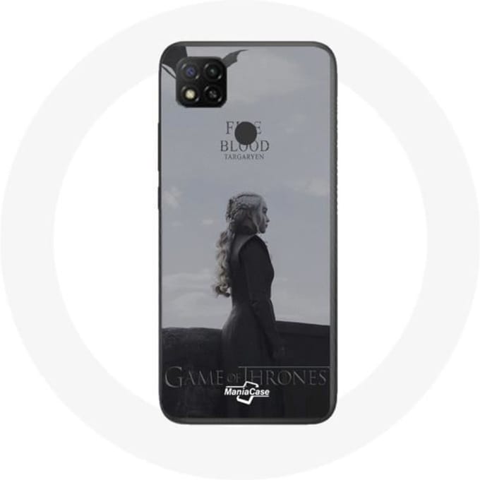 Coque pour Xiaomi Redmi 9C Game of Thrones Saison 8 Daenerys Targaryen feu et sang Le Trône de Fer L