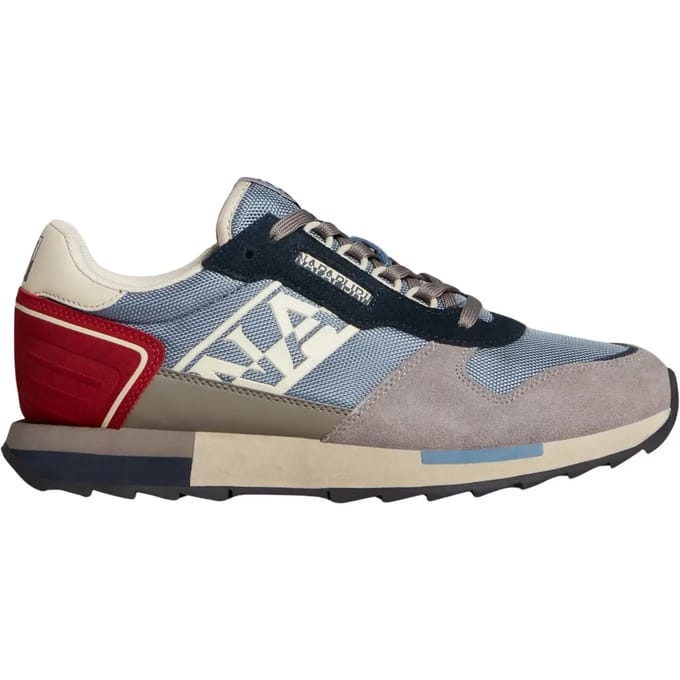 Polyester Sneaker Met Contrasterende Details En Logoprint
