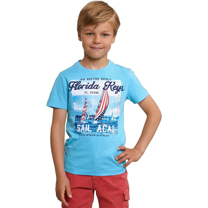 River Woods Normal Fit Basic T-shirt Short Sleeves Acqua Größe: 6 | T-Shirts Outlet | kids