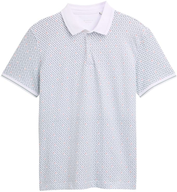 Tom Tailor - Heren polo - Maat L - Mannen - GRIJS - katoen